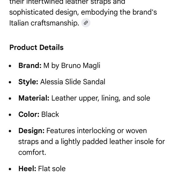 BRUNO MAGLI ALESSIA SLIDE SANDAL - Picture 7 of 7